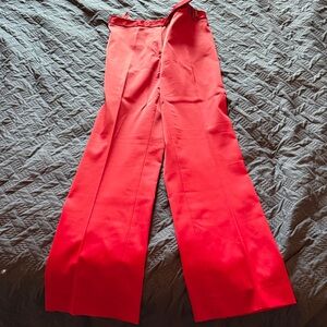 Elegant Red Women's Pants